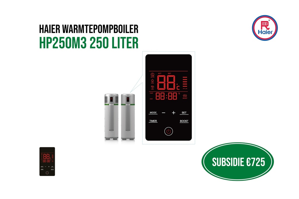 Haier Heatpump boiler HP250M3