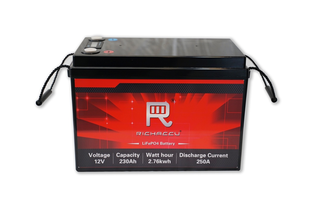 2.76kWh 12V 230Ah LiFePO4 Batterij