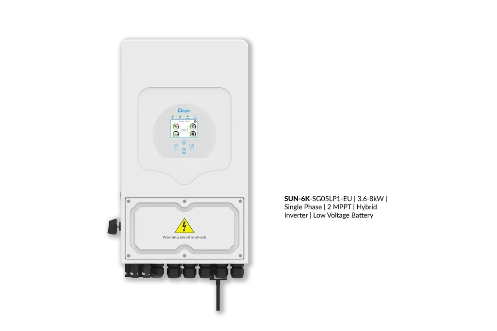 DEYE 6kw 1-Fase Hybride omvormer