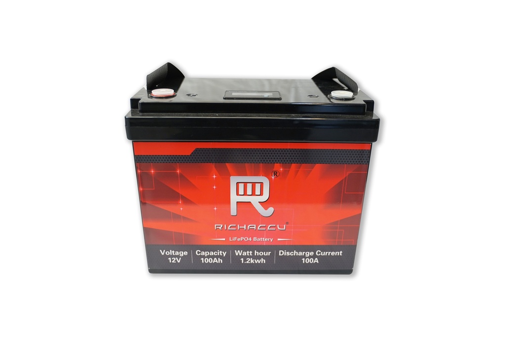 1.28kWh 12V 100Ah LiFePO4 Battery