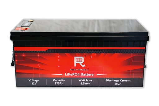 4.5KWh 12V 375Ah LiFePO4 Battery